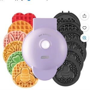 Dash Multi-Plate Mini Waffle Maker - Purple